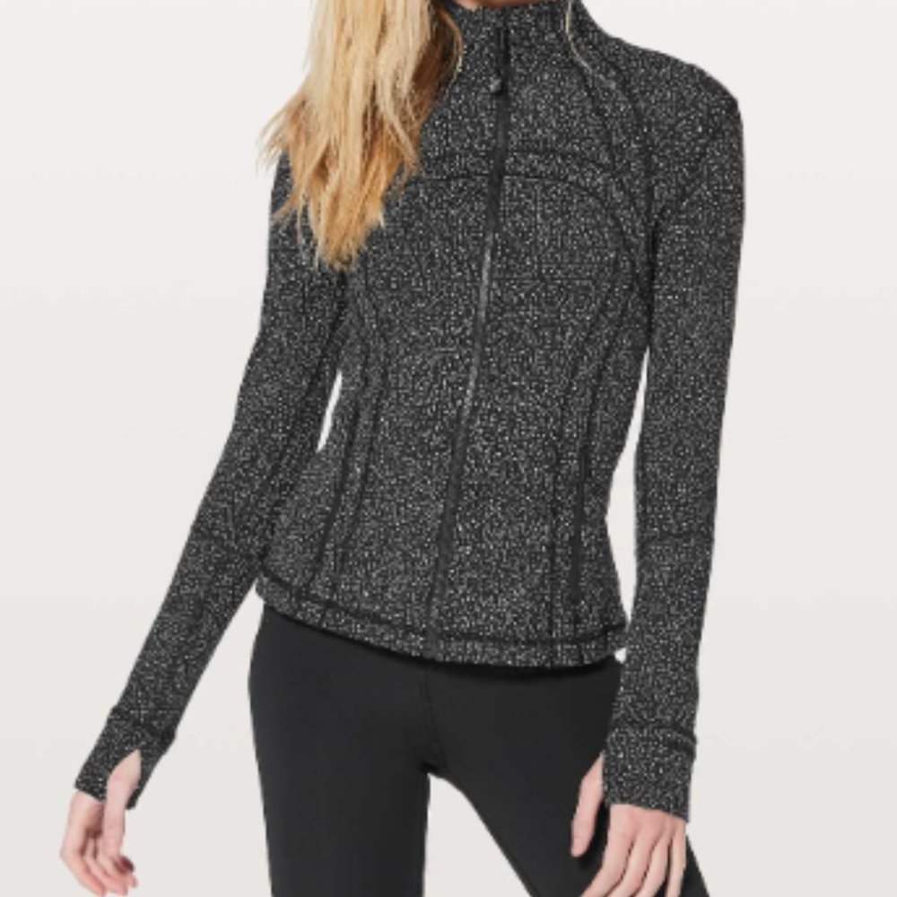 Lululemon Define Jacket - Size S - (4-6) - Black with White Speckle